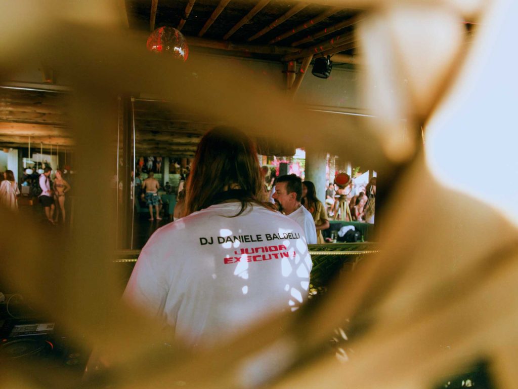 DJ Junior Executive playing at Desa Potato Head, Seminyak, Bali on 25 January 2020.