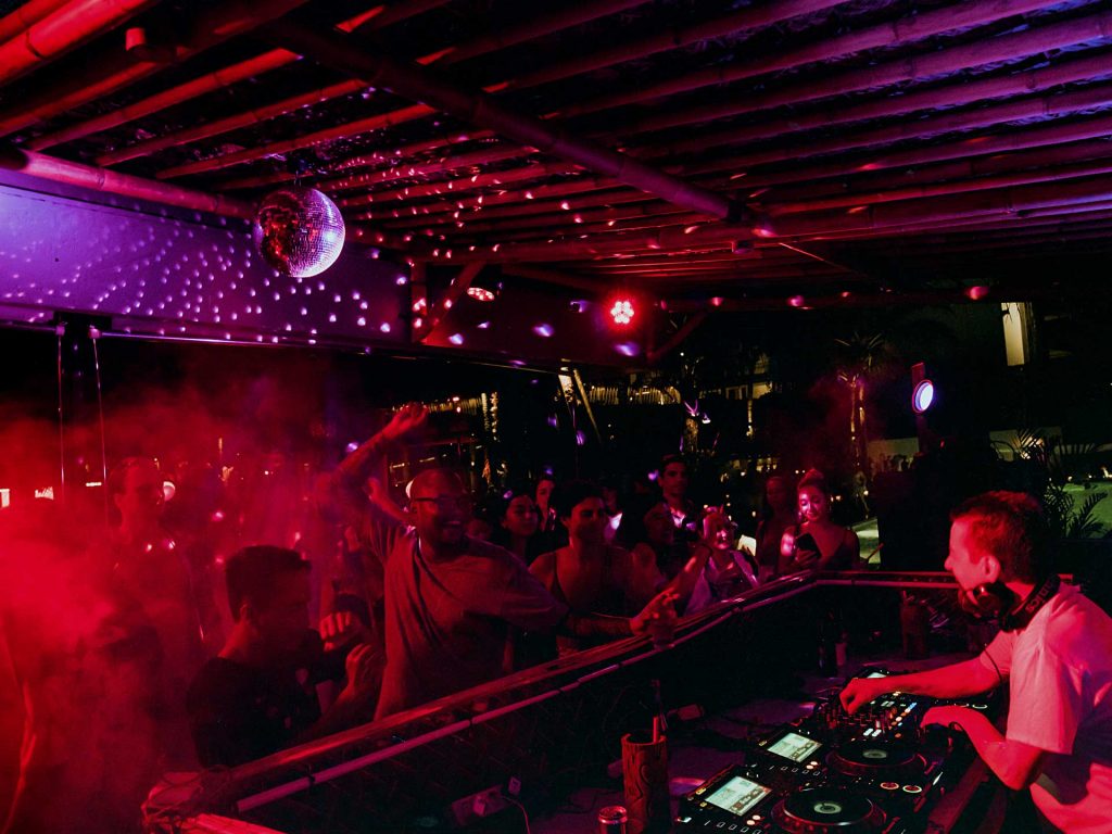 DJ Daniele Baldelli playing at Desa Potato Head, Seminyak, Bali on 25 January 2020.